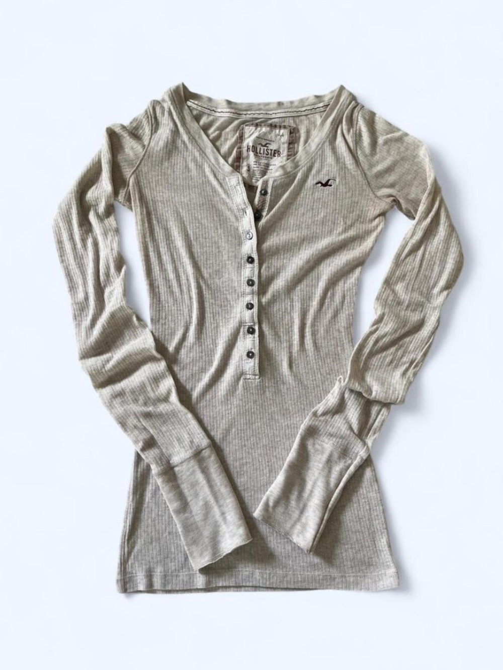 Vintage Y2K Hollister Iconic Thermal Henley
